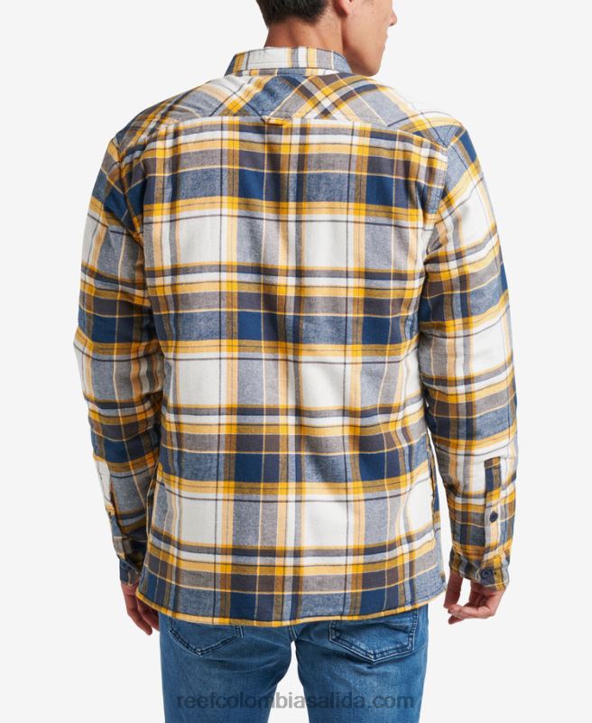 hombres Reef chamarra de manga larga hickman XDDFR730 azul índigo