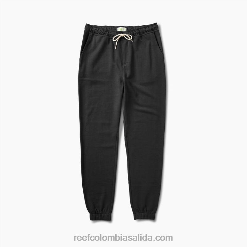 hombres Reef joggers de rizo francés thorp XDDFR747 negro