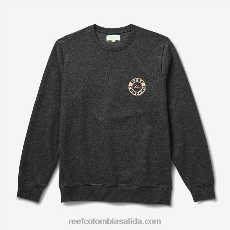 hombres Reef jersey de cuello redondo jenson recyclo XDDFR734 tormenta gris