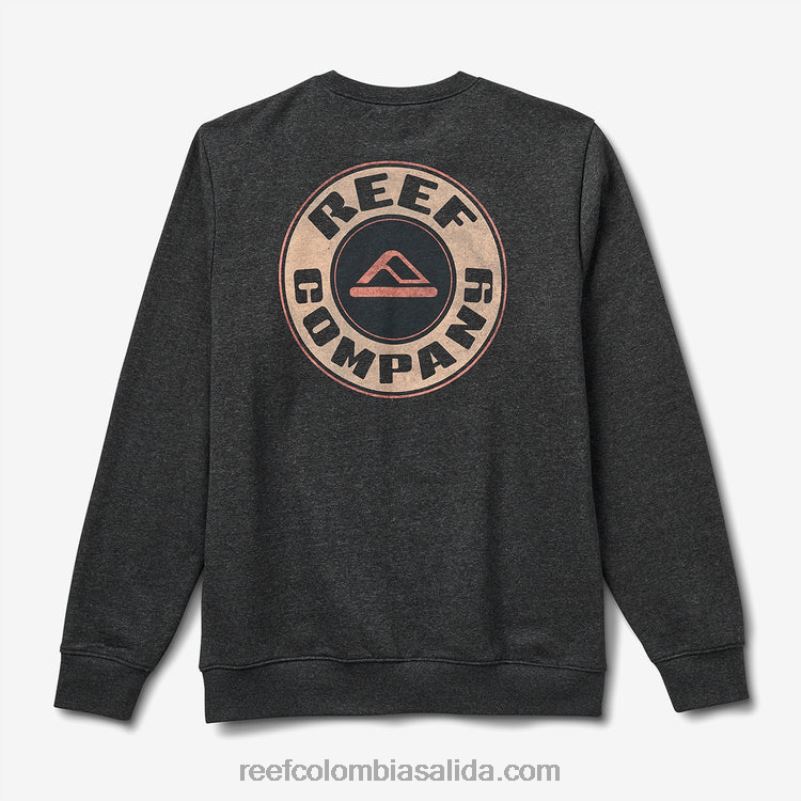 hombres Reef jersey de cuello redondo jenson recyclo XDDFR734 tormenta gris