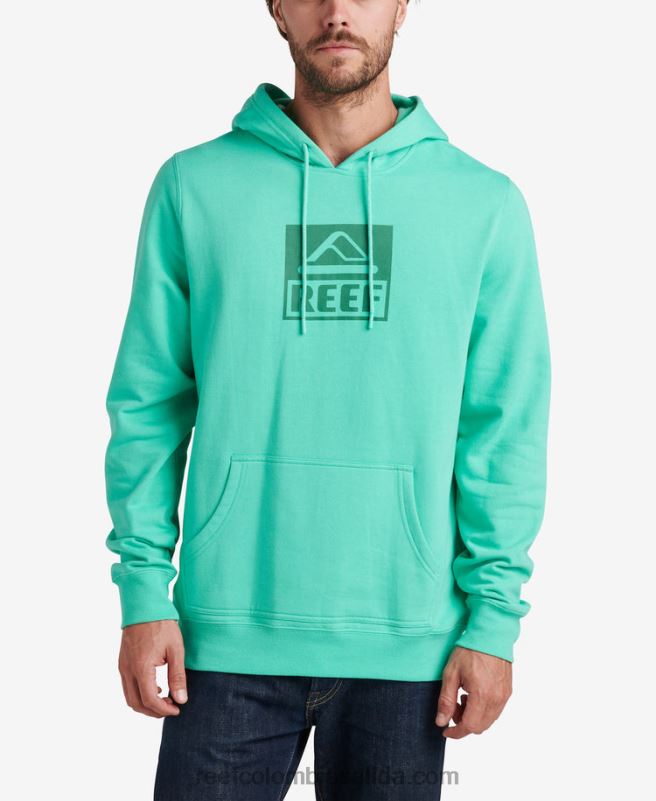 hombres Reef línea de base sudadera con capucha XDDFR738 verde electrico