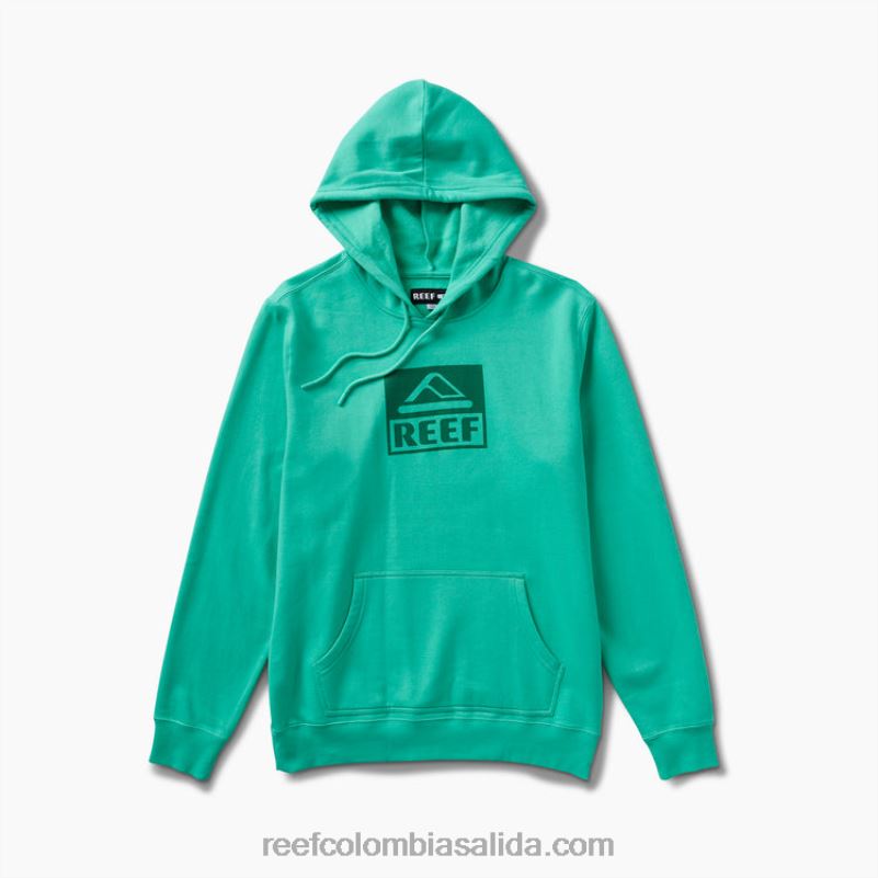 hombres Reef línea de base sudadera con capucha XDDFR738 verde electrico