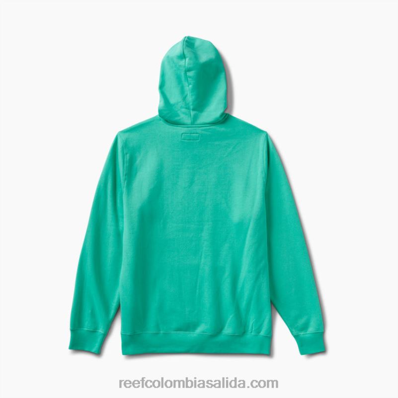hombres Reef línea de base sudadera con capucha XDDFR738 verde electrico