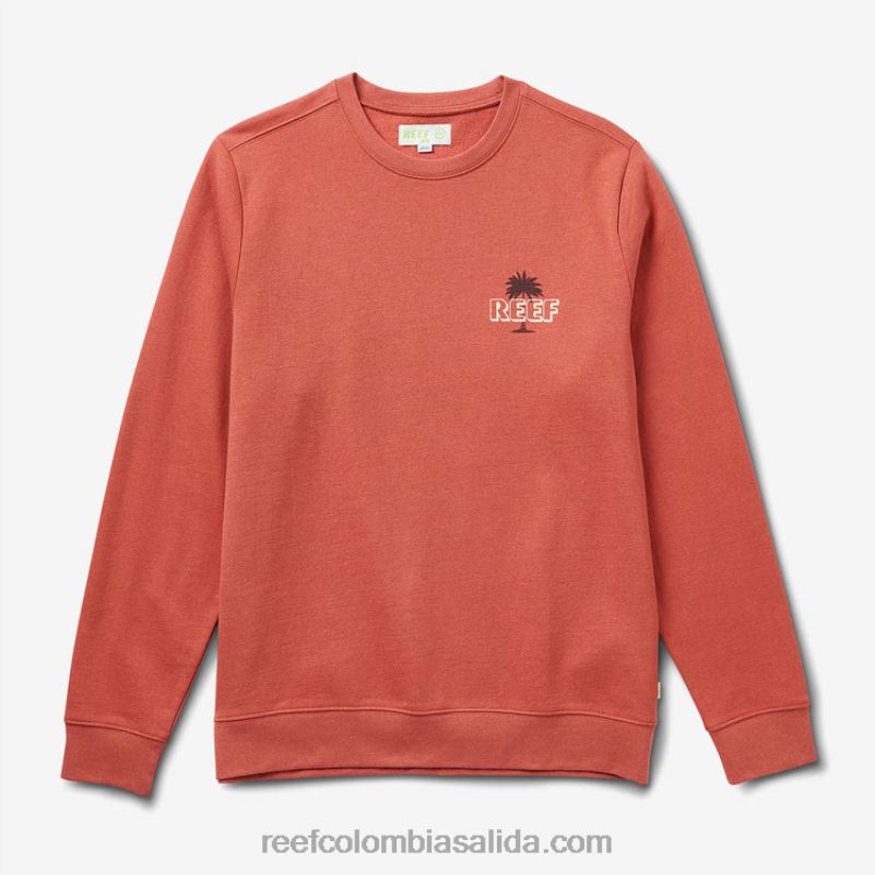 hombres Reef suéter bora con cuello redondo XDDFR739 arcilla