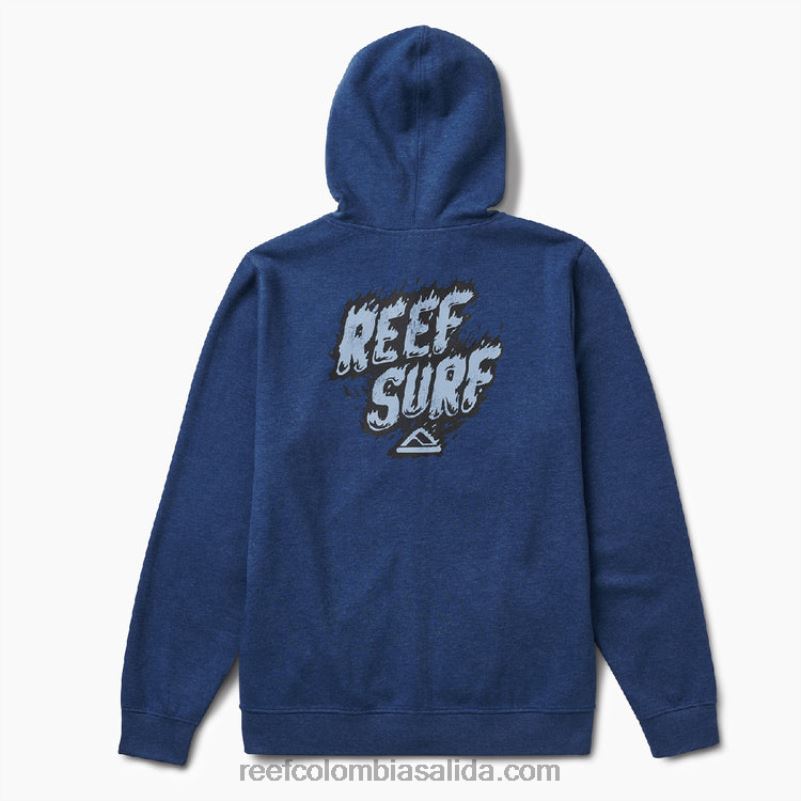 hombres Reef sudadera con capucha nelson XDDFR741 insignia azul