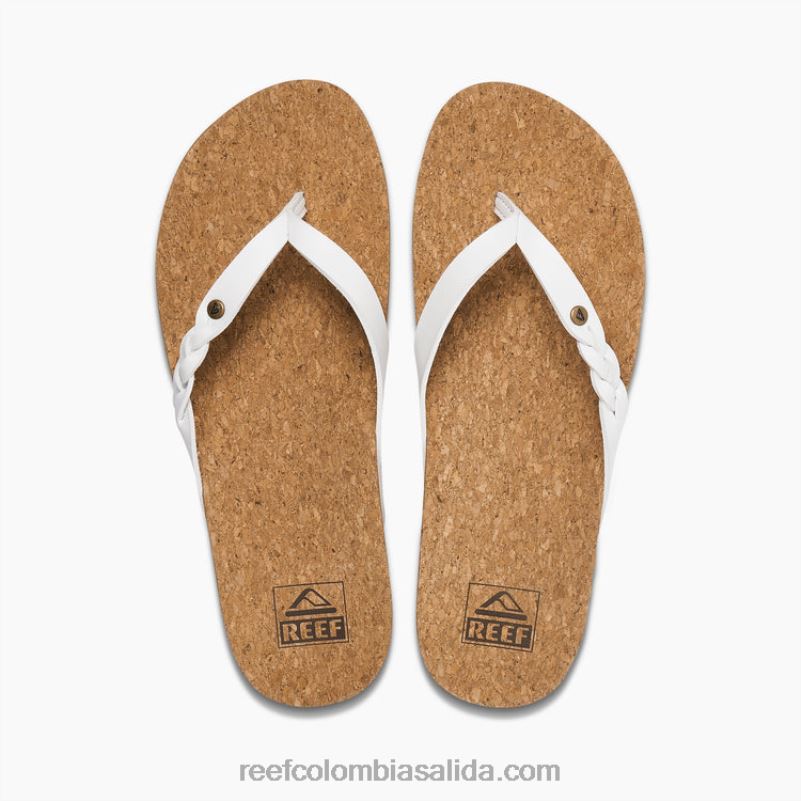 mujer Reef giro de la cancha de cojín XDDFR47 blanco