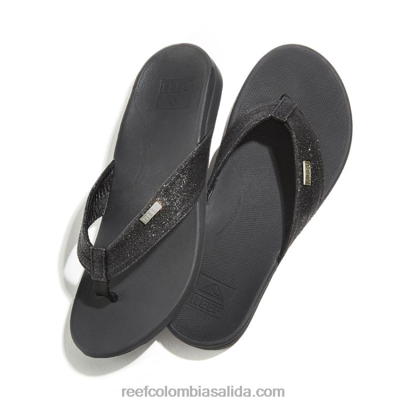 mujerarrecife orto-resorte XDDFR43 brillo negro/negro