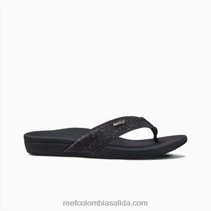mujerarrecife orto-resorte XDDFR43 brillo negro/negro