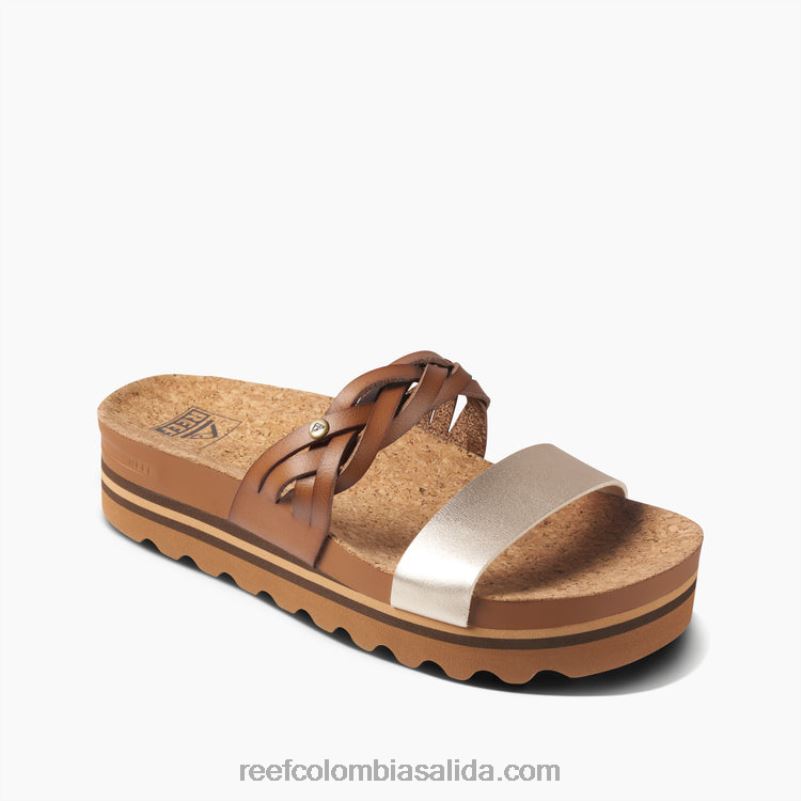 mujer Reef cojín vista hi twist XDDFR146 bronceado/champán