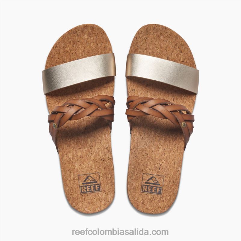 mujer Reef cojín vista hi twist XDDFR146 bronceado/champán