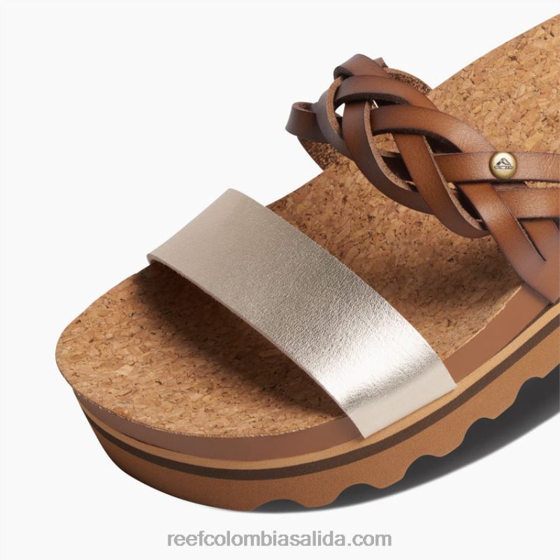 mujer Reef cojín vista hi twist XDDFR146 bronceado/champán