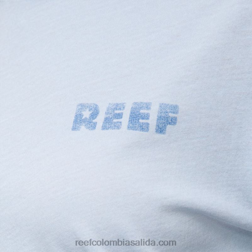 mujer Reef camiseta corta de manga corta con fuente XDDFR269 ruta aérea