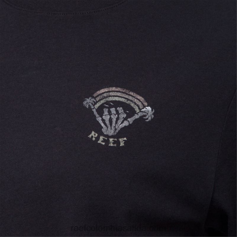 mujer Reef camiseta corta de manga corta en algún lugar XDDFR270 caviar