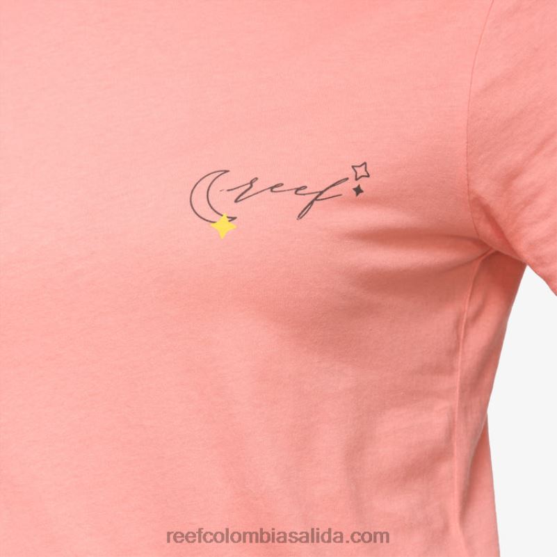 mujer Reef camiseta de manga corta con marco XDDFR266 flor del desierto