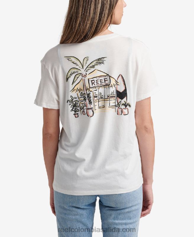 mujer Reef camiseta de manga corta shacktime XDDFR280 malvavisco