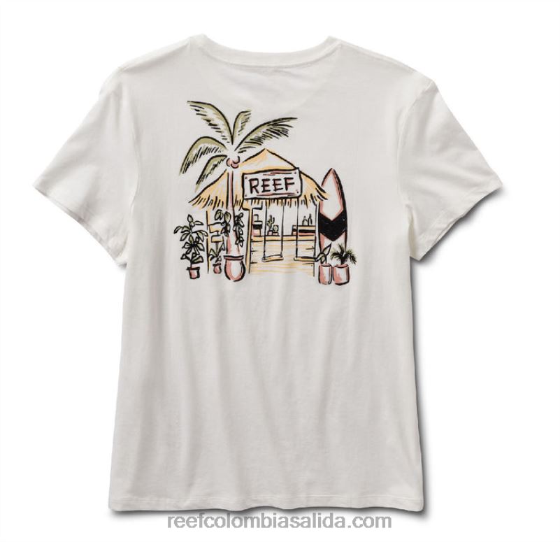 mujer Reef camiseta de manga corta shacktime XDDFR280 malvavisco