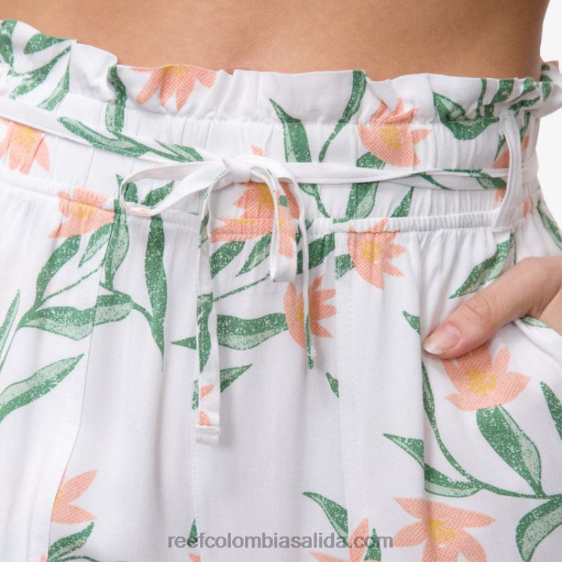 mujer Reef pantalón paperbag esperanza XDDFR291 blanco brillante