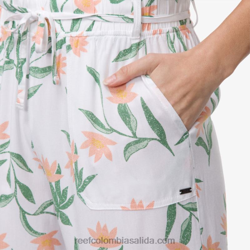 mujer Reef pantalón paperbag esperanza XDDFR291 blanco brillante