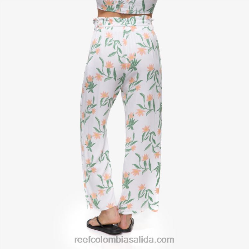 mujer Reef pantalón paperbag esperanza XDDFR291 blanco brillante