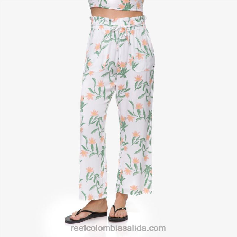 mujer Reef pantalón paperbag esperanza XDDFR291 blanco brillante