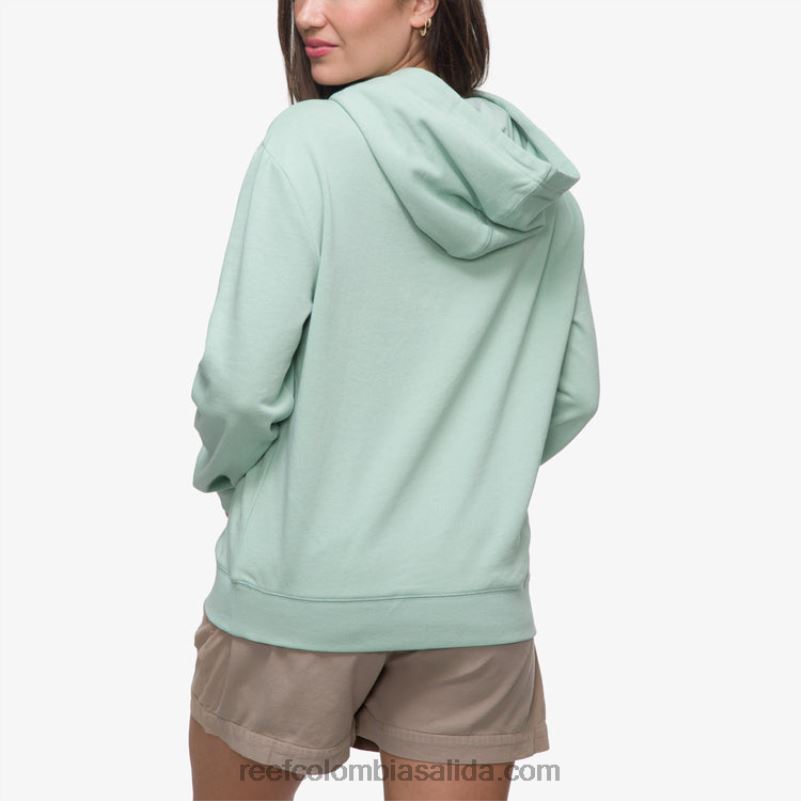 mujer Reef fuentes sudadera con capucha XDDFR286 todavía verde