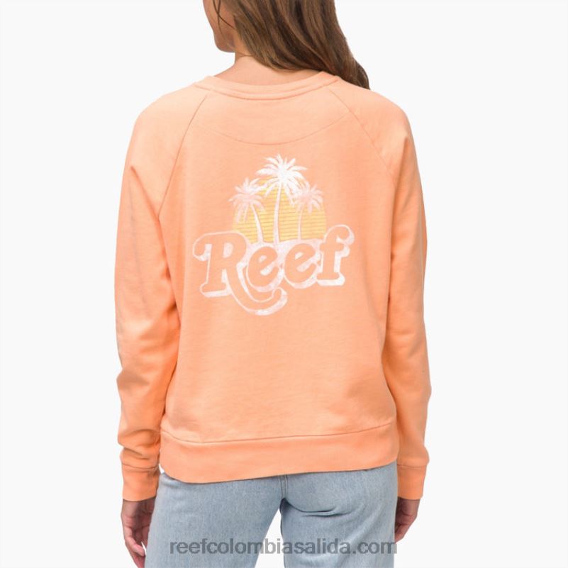 mujer Reef jersey florencia cuello redondo XDDFR289 coral