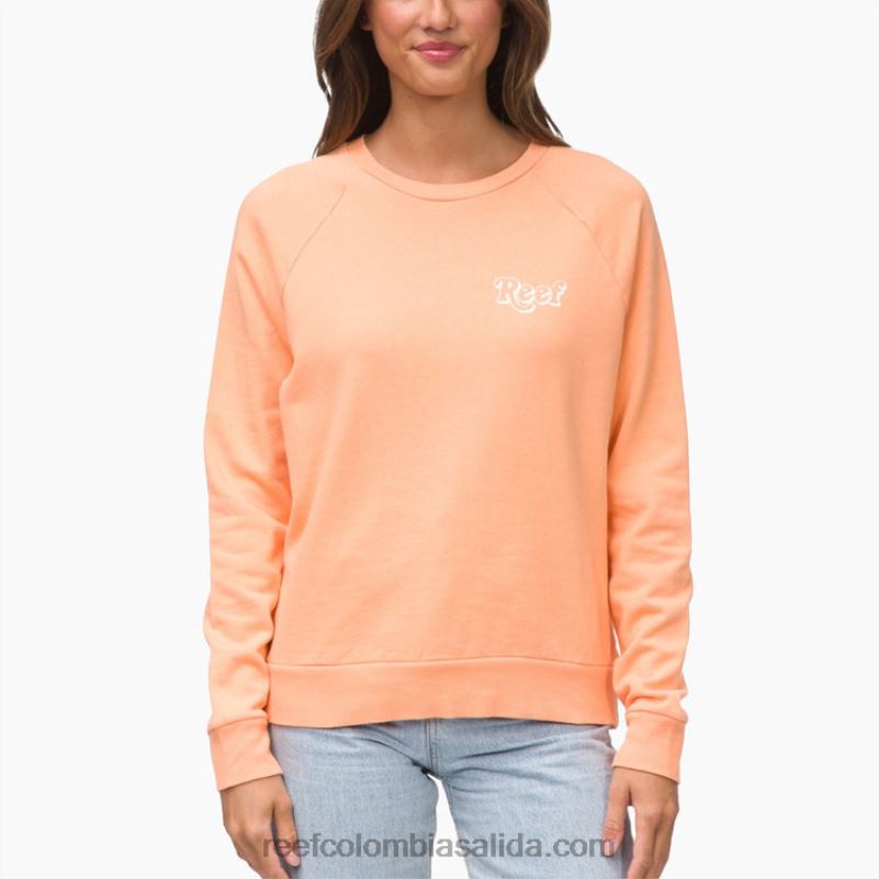 mujer Reef jersey florencia cuello redondo XDDFR289 coral
